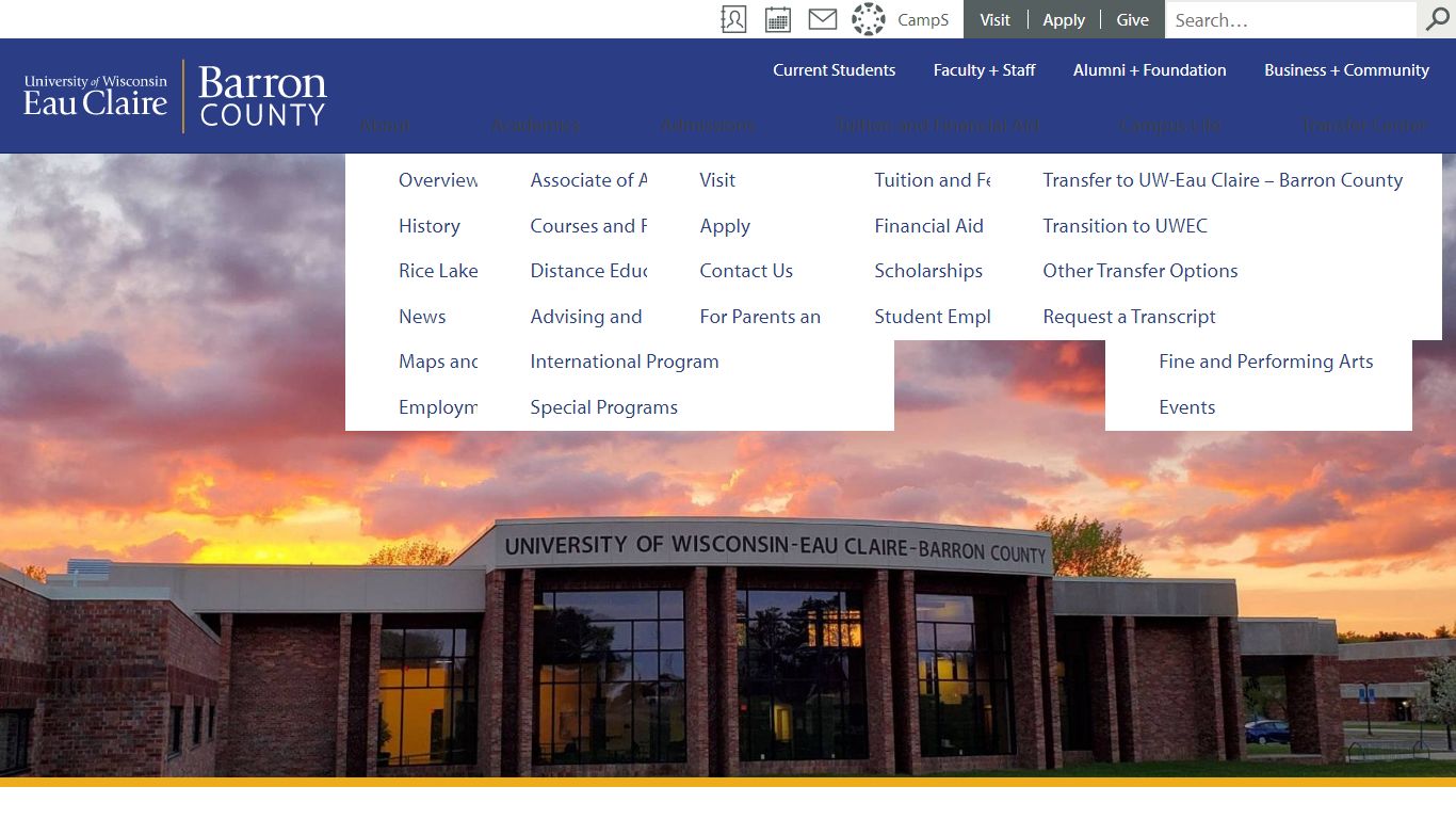 UW-Eau Claire – Barron County | University of Wisconsin-Eau Claire ...